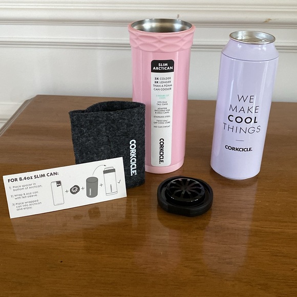 CORKCICLE SLIM ARTICAN STAINLESS STEEL CAN WITH ADAPTER - Picture 3 of 7